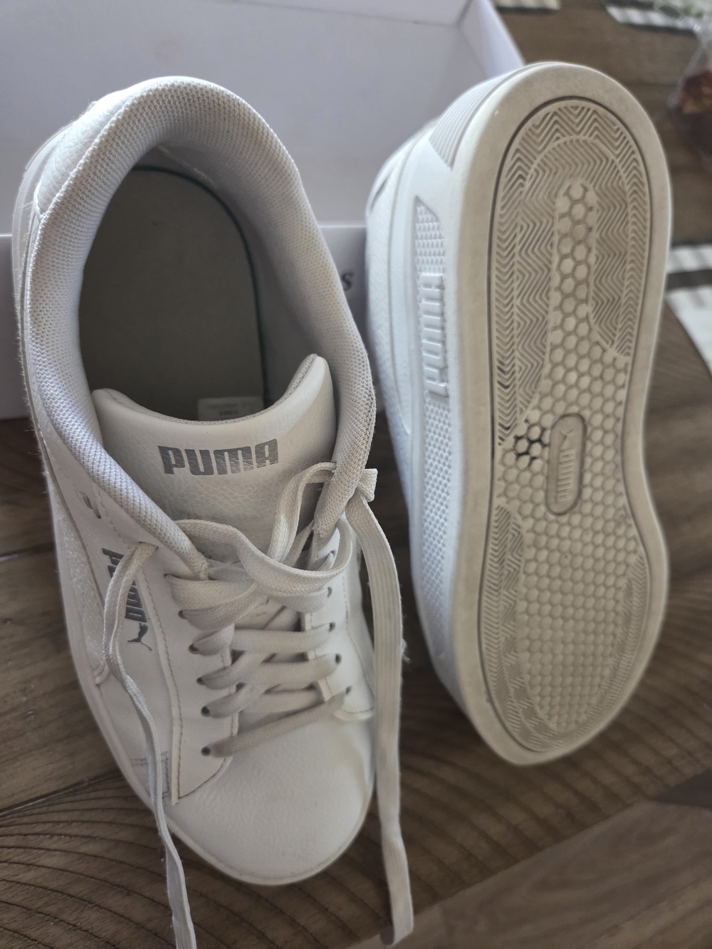 Puma White Low-Top Men's Casual Sneakers
